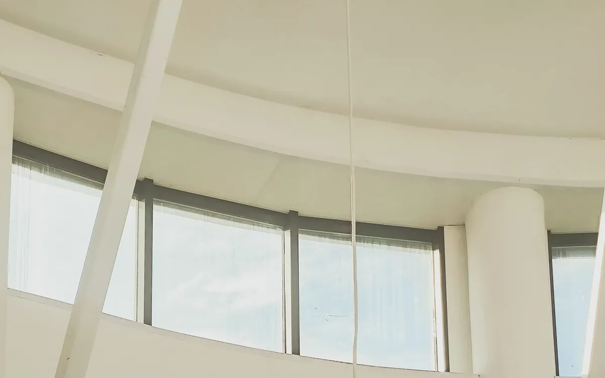 Modern false ceiling with integrated warm lighting